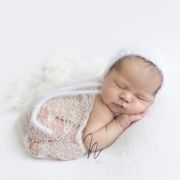 Newborn wrap photography props,baby knit mohair blanket photo props