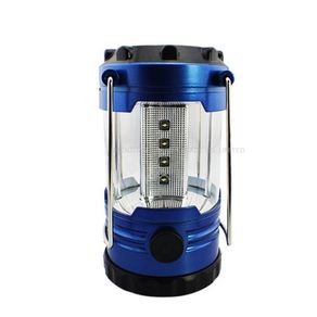 36pc 12 LED Bivouac Camping Hiking Fishing Tent Lantern Light Lamp With Compass Blue color white light