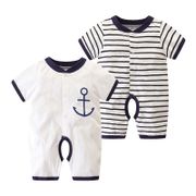 Newborns with 0 to 3 months baby ha clothing jumpsuit Newborn Clothes 0-3 Romper Pure cotton 6 Thin Short-Sleeved jixue.sg 7.23