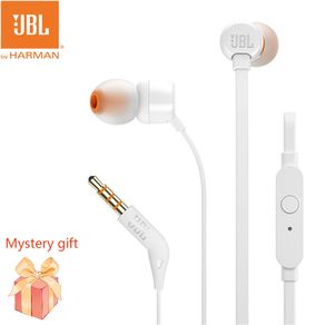 New  JBL Tune 110 Wired In-ear Headphones 3.5mm JBL T110 Stereo Deep Bass Sports Earphone Mobile Music Headset With Mic