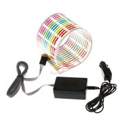 MAHAQI Car RGB LED Music Rhythm Flash Light Sound Activated Sensor Equalizer Rear Windshield Sticker Styling Neon Lamp Hot Sale