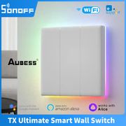 SONOFF TX Ultimate WiFi Smart Touch Wall Switch Smart Home Wireless eWeLink APP/ Voice Remote Control via Alexa Google Home