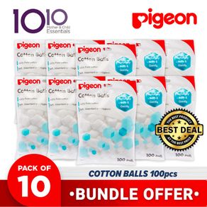 Pigeon Cotton Balls 10 Packs