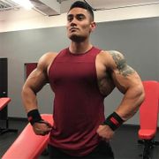 Brand Fitness Mens Gyms Tank Top Bodybuilding Solid Vest Stringer Undershirt Tanktop Singlet Workout Clothing Sleeveless Shirt