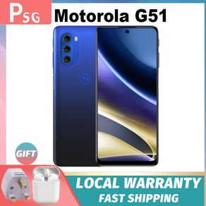 Motorola Moto G51 Global Version 5G Mobile Phone 5000mAh Battery 6.8 Inch FHD Fingerprint Face Recognition 1 Year Warranty
