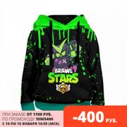 Children's sweatshirt 3D Brawl Stars virus 8-bit
