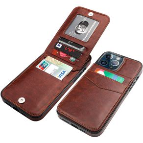Flip Leather Cover for IPhone 15 14 11 13 12 Pro Max Mini X XS XR Plus Wallet Case Credit Card Holder Kickstand