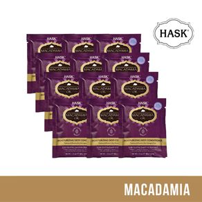 HASK Macadamia Oil Moisturizing Deep Conditioner 50ml (12 Packs)