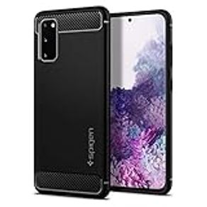 Spigen Compatible for Samsung Galaxy S20 Case Rugged Armor - Matte Black