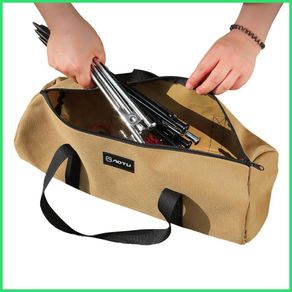 Tent Peg Bag Canvas Double Layer Tent Pole Bag Tent Accessories Ground Nail Storage Bag for Outdoor Camping Canopy boisg
