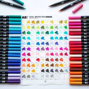 Tombow ABT Dual Brush Pen Art Markers Calligraphy Drawing Pen Set Bright  Blendable Brush Fine Tip