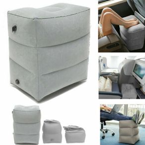 Useful Inflatable Portable Travel Footrest Pillow Plane Train Kids Bed Foot Rest Pad