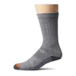 Merrell Men's and Women's Lightweight Repreve Work Comfort Cushioning Crew Sock 3 Pair Pack, Gray, Shoe Size: 13-15