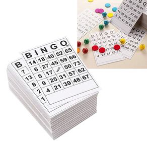 BolehDeals BINGO Game Paper Cards 1 on Single 60 Sheets without repeat Single Design