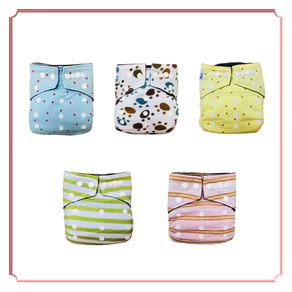 New Diaper 40pcs/Group Embroidery Bamboo Cotton Cloth Diapers Baby Bamboo Charcoal Newborn Nappy to Potty PUL Nappy Washable