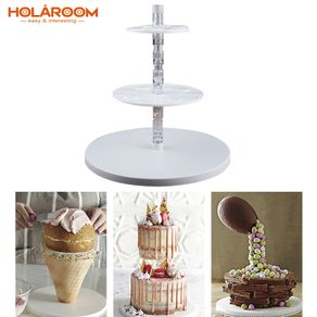 Creative 3 Layer Cake Frame Practical Cake Decoration Molds Fondant Cake Dessert Frame Kit Structure Tool Cake Baking Supplies