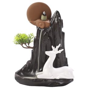 Mountain River Handicraft Incense Holder Backflow Ceramic Burner Censer