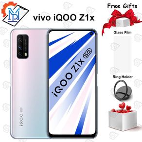Original vivo iQOO Z1x 6GB 64GB 5G Mobile Phone 6.57inch Snapdragon 765G Octa-core 5000mAh Battery 120Hz 33W Charging Smartphone