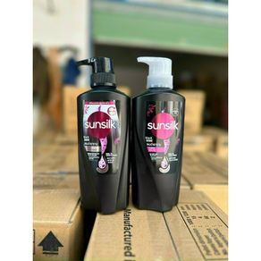 01 Bottle Of Sunsilk Black Shine Shampoo Black Thailand 400ml