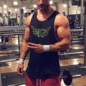 Cotton Gym Clothing Mens Workout Sleeveless Shirt Bodybuilding Tank Top Fitness Sportswear Mens Vests