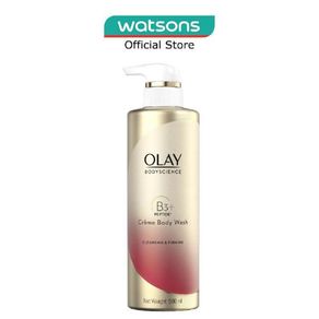 OLAY BODYSCIENCE Cleansing & Firming Crème Body Wash (with B3 + Peptide) 500ml