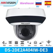 Hikvision PTZ IP Camera 4MP DS-2DE2A404IW-DE3 4X Zoom IR Distance 20M PoE Audio Input/Output Built-in Memory Card Slot IP66 CCTV