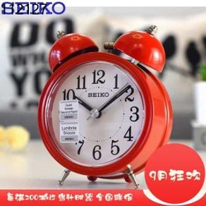 Clocks Clock digital clock Authentic SEIKO Japanese SEIKO Clock mute anti-snooze bedroom cute student children's alarm c