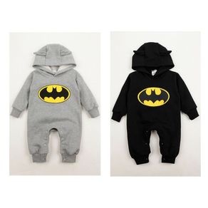 Hot Newborn Boy Clothes Baby Batman Hoodies Infant Romper Clothes 3-24Months