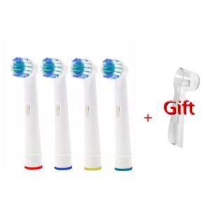 New 4pcs Replacement Brush Heads for Oral Hygiene B Electric Toothbrush Heads for Professional Care Oral Soft Bristles Free Gift