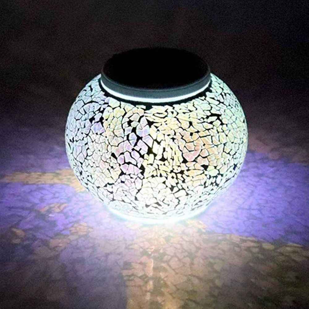 solar powered star glass ball