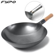 Iron Wok Chinese Traditional Handmade Iron Cook Pot  Non-stick Pan Non-coating Gas Cooker Cookware  Kitchen Pot  Cast Iron Pan