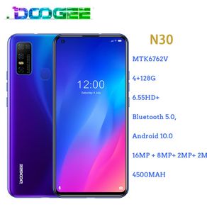Doogee N30 Smartphone Full Netcom 6.55" HD+ Screen 16MP Quad Rear Cameras MT6762V 4GB 128GB 4180mAh Android 10 Mobile Phone