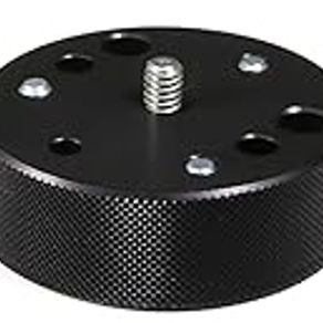 Manfrotto 120 Converter Plate Converts Tripod Head screws from 3/8-Inch to 1/4-Inch Replaces 3054, Black