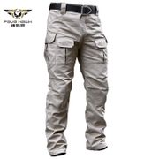 Military Tactical Cargo Pants Men's Stretch SWAT Combat Rip-Stop Many Pocket Army Long Trouser Stretch Cotton Casual Work Pants
