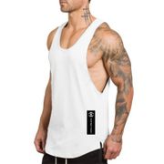 New Brand Fashion Mens Tank Top Workout Vest Mesh Gym Clothing Bodybuilding Musculation Fitness Singlets Sleeveless Sport Shirt
