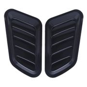 1Pair ABS Car Front Engine Cover Sticker Car Decorative Air Outlet Flow Fender Intake Scoop Turbo Bonnet Vent Cover Hood