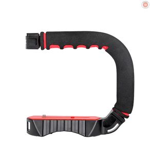 Ulanzi U-Grip PRO U Shape Bracket Video Handle Handheld Stabilizer Grip Holder with 1/4 Inch Screw Cold Shoe Mount for DSLR SLR Camera DV Camcorder