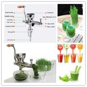 Wheat grass slow juicer stainless steel manual hand wheatgrass vegetable orange juice extractor