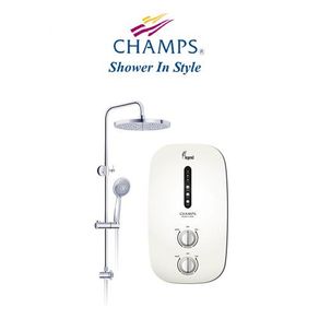 CHAMPS LEGEND INSTANT HEATER WITH RAINSHOWER AND DC BOOSTER PUMP