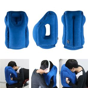 Portable Travel Pillow Inflatable Pillow Neck Pillow Air Soft Cushion Body Back Support Cushion Foldable Blow Neck Cushion