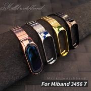 New Metal Strap for Xiaomi Mi Band 7 6 5 Replacement Stainless Steel Bracelet xiaomi band 6 strap Luxury Metal Wristband for Xiaomi Miband 3 4 5 6
