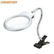 Diamond Painting Tool Magnifier LED Light Paint By Numbers Tools Led Magnify Glass Illuminated Magnifier Microscope Magnifying