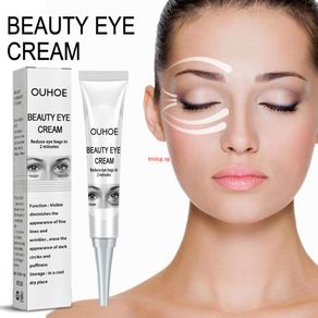 OUHOE 20g Acid Cream Peptide Eye Bags Anti Wrinkle Eye Cream Anti Dark Circle  Hyaluronic  Roller Massager Skin Care Beauty Health