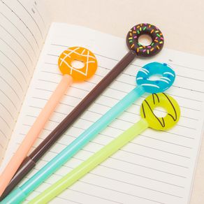 Jonvon Satone 3pcs Cute Lollipop Donuts Gel Pen Black Ink Pen Korean Stationery Students Office School Office School Supplies