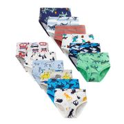 Boys Cotton Underwear,Cartoon Dinosaur Briefs Shorts Kids  Underpants 3 Pack