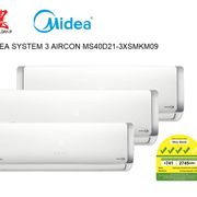 MIDEA SYSTEM 3 AIRCON MS40D21-3XSMKM09