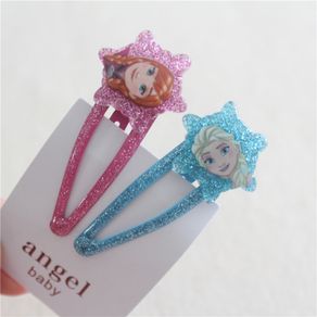 Disney cartoon children's hair accessories baby girls headwear frozen elsa anna hair clip pair BB clip bang clip