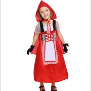 children girl Little Red Riding Hood cosplay dress princess halloween fancy costume fairy tales clothing