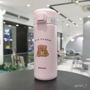 Mini Japanese Thermos Cup for WomeninsHarajuku Style Portable Water Cup Student Small Cute Simple Girl Bottle