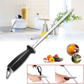 12-inch Diamond Knife Sharpening Steel Honing Rod Oval Stick Kitchen  Sharpener